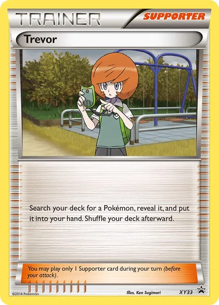 Trevor, Pokémon card XY 33 — XY Black Star Promos set