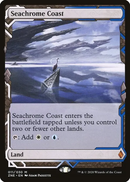 Seachrome Coast, Magic card ZNE 11 — Zendikar Rising Expeditions set