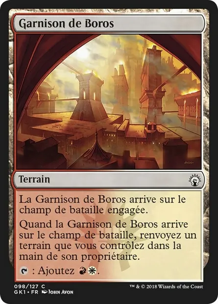 Garnison de Boros, carte Magic GK1 98 — extension GRN Guild Kit