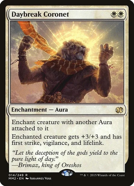 Daybreak Coronet, Magic card MM2 14 — Modern Masters 2015 set