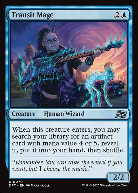Transit Mage, Magic card DFT 70 — Aetherdrift set