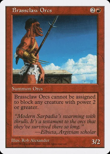 Brassclaw Orcs, Magic card 5ED 213 — Fifth Edition set