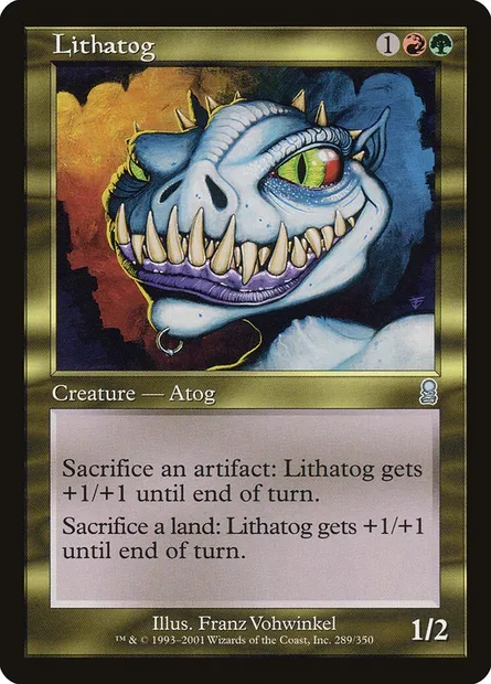 Lithatog, Magic card ODY 289 — Odyssey set