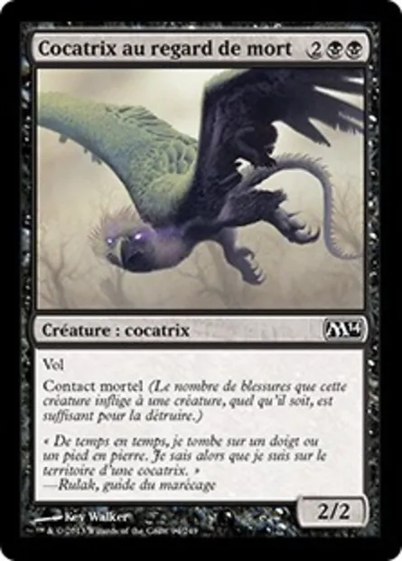 Cocatrix au regard de mort, carte Magic M14 94 — extension Magic 2014