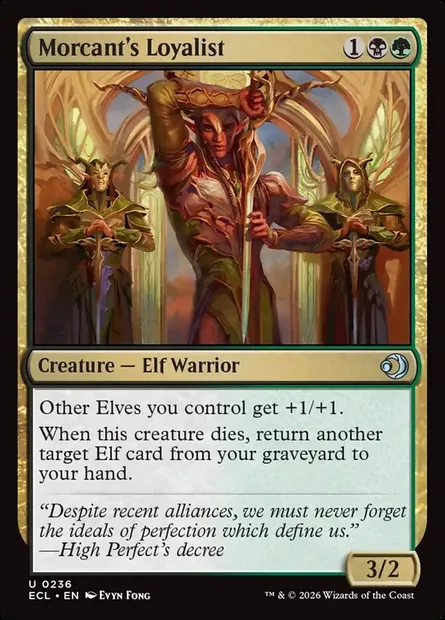 Morcant's Loyalist, Magic card ECL 236 — Lorwyn Eclipsed set