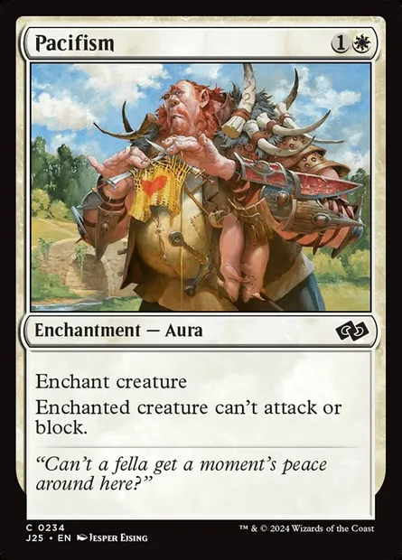 Pacifism, Magic card J25 234 — Foundations Jumpstart set