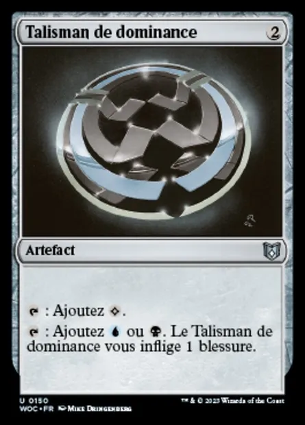 Talisman de dominance, carte Magic WOC 150 — extension Wilds of Eldraine Commander