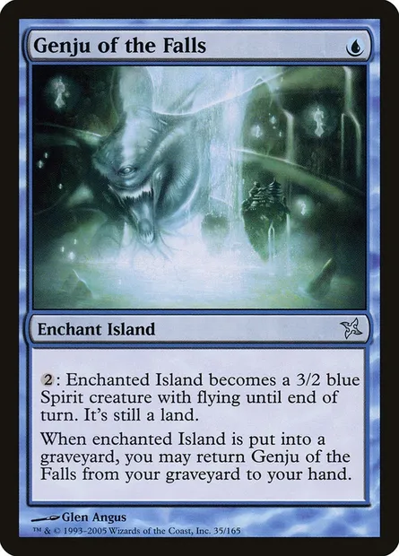 Genju des cascades, carte Magic BOK 35 — extension Traîtres de Kamigawa