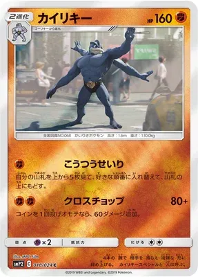 Machamp, Pokémon card smP2 018 — Detective Pikachu set