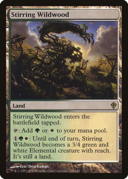 Stirring Wildwood, Magic card WWK 144 — Worldwake set