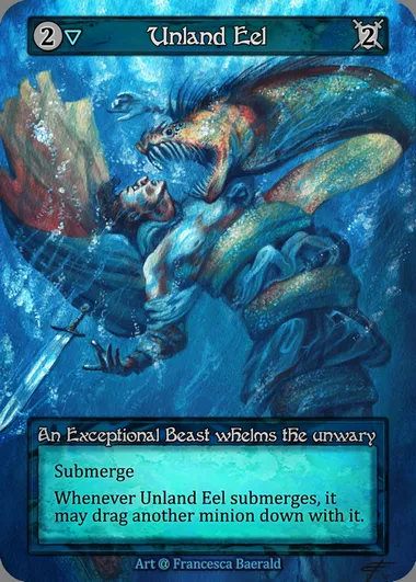 Unland Eel, carte Sorcery ALP 177 — extension Alpha
