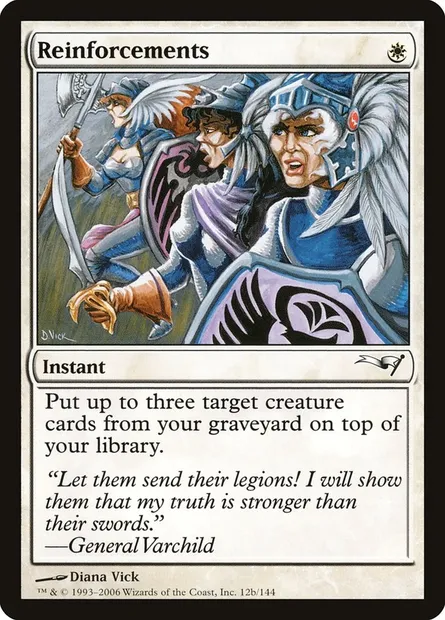 Renforts, carte Magic CST 12b — extension Coldsnap Theme Decks