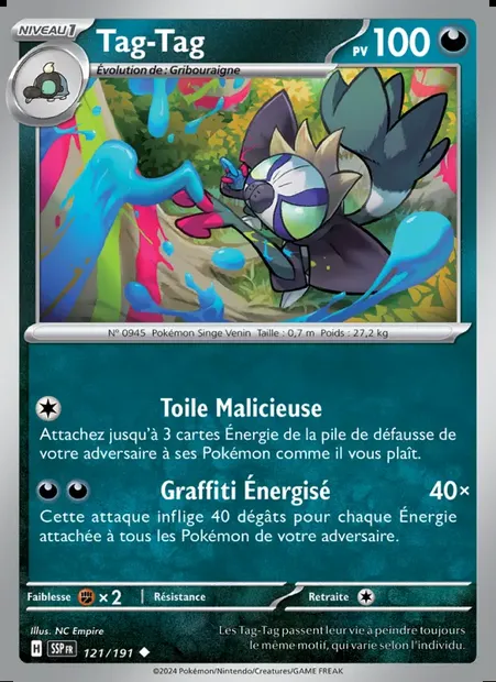 Tag-Tag, carte Pokémon SSP 121 — extension Étincelles Déferlantes