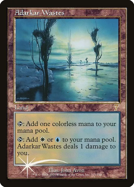 Adarkar Wastes, Magic card 7ED 325★ — Seventh Edition set