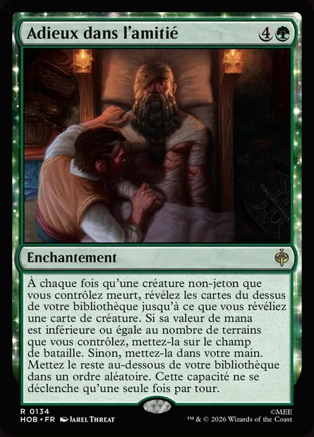Adieux dans l'amitié, carte Magic HOB 134 — extension The Hobbit