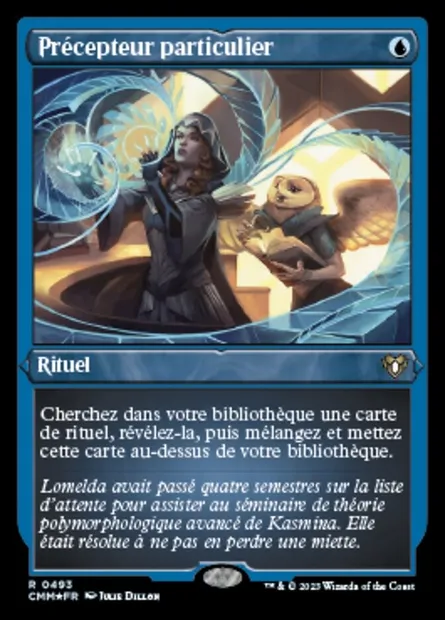 Précepteur particulier, carte Magic CMM 493 — extension Commander Masters