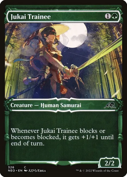Jukai Trainee, Magic card NEO 326 — Kamigawa: Neon Dynasty set