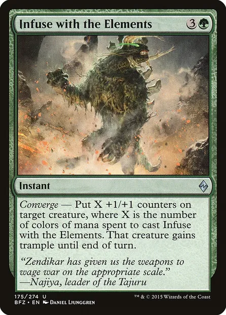 Infuse with the Elements, Magic card BFZ 175 — Battle for Zendikar set