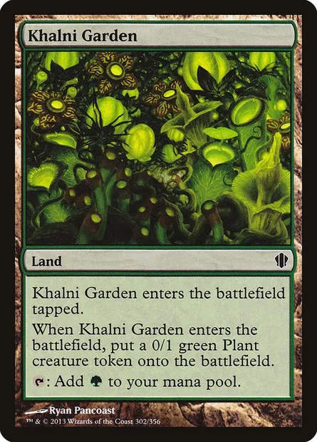 Khalni Garden, Magic card C13 302 — Commander 2013 set
