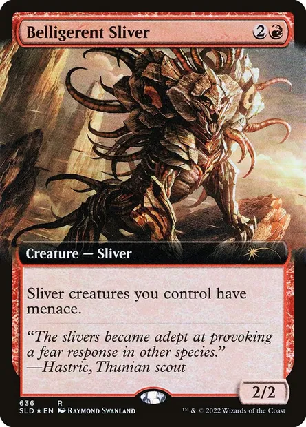 Belligerent Sliver, Magic card SLD 636 — Secret Lair Drop set