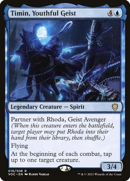 Timin, Youthful Geist, Magic card VOC 16 — Crimson Vow Commander set