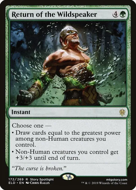 Return of the Wildspeaker, Magic card ELD 172 — Throne of Eldraine set