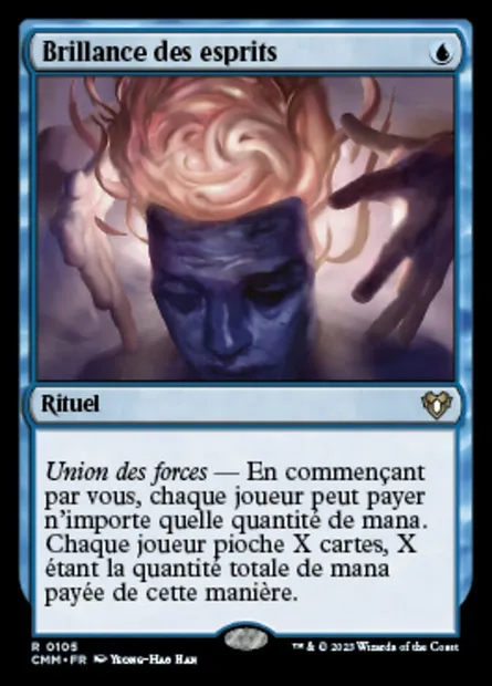 Brillance des esprits, carte Magic CMM 105 — extension Commander Masters