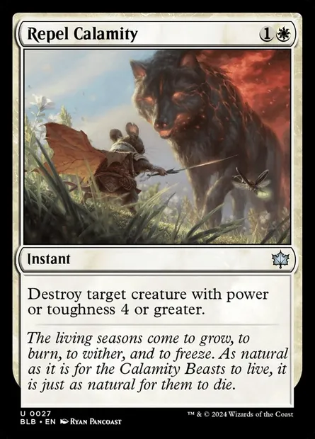 Repel Calamity, Magic card BLB 27 — Bloomburrow set