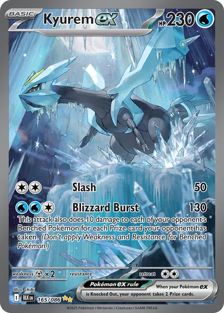 Kyurem ex, Pokémon card BLK 165 — Black Bolt set