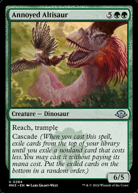 Annoyed Altisaur, Magic card MH3 284 — Modern Horizons 3 set