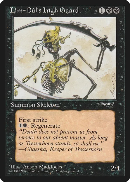 Lim-Dûl's High Guard, Magic card ALL 55b — Alliances set