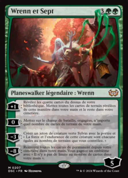 Wrenn et Sept, carte Magic DSC 207 — extension Duskmourn: House of Horror Commander
