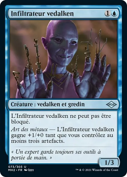Infiltrateur vedalken, carte Magic MH2 73 — extension Horizons du Modern 2