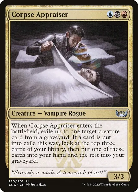 Corpse Appraiser, Magic card SNC 178 — Streets of New Capenna set