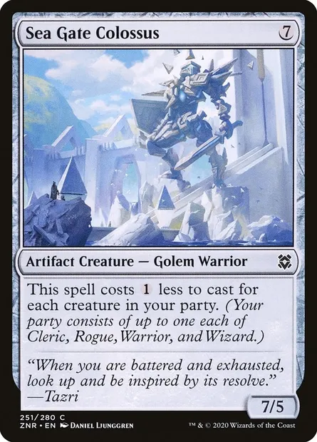 Sea Gate Colossus, Magic card ZNR 251 — Zendikar Rising set