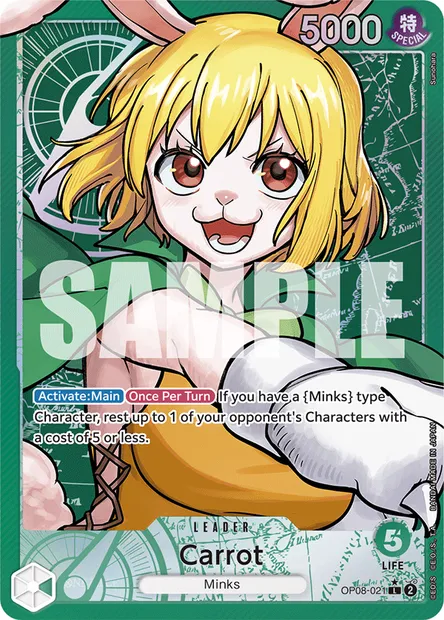 Carrot, One Piece card OP08-021 — TWO LEGENDS set