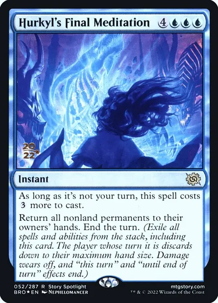 Hurkyl's Final Meditation, Magic card PBRO 52s — The Brothers' War Promos set