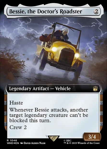 Bessie, the Doctor's Roadster, Magic card WHO 1046 — Doctor Who set