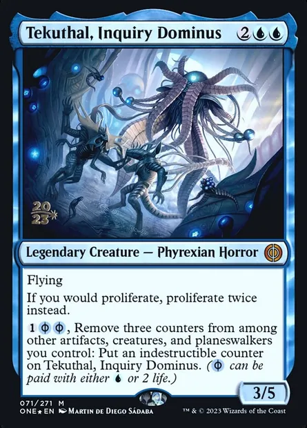 Tekuthal, Inquiry Dominus, Magic card PONE 71s — Phyrexia: All Will Be One Promos set