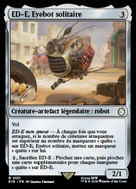 ED-E, Eyebot solitaire, carte Magic PIP 131 — extension Fallout