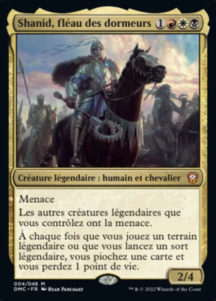 Shanid, fléau des dormeurs, carte Magic DMC 4 — extension Dominaria United Commander