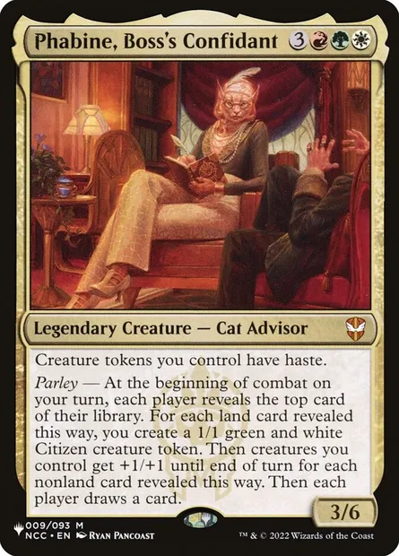 Phabine, Boss's Confidant, Magic card PLST NCC-9 — The List set