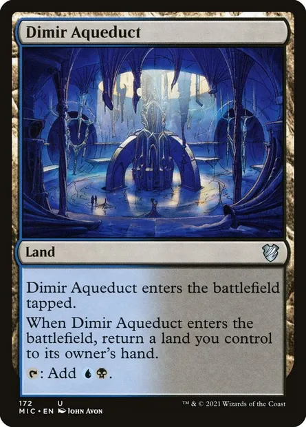Dimir Aqueduct, Magic card MIC 172 — Midnight Hunt Commander set