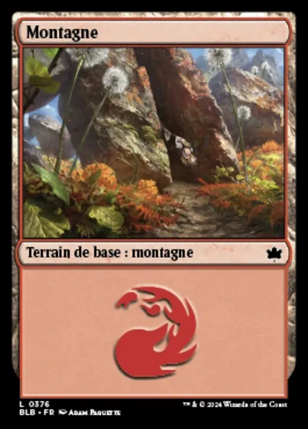 Montagne, carte Magic BLB 376 — extension Bloomburrow