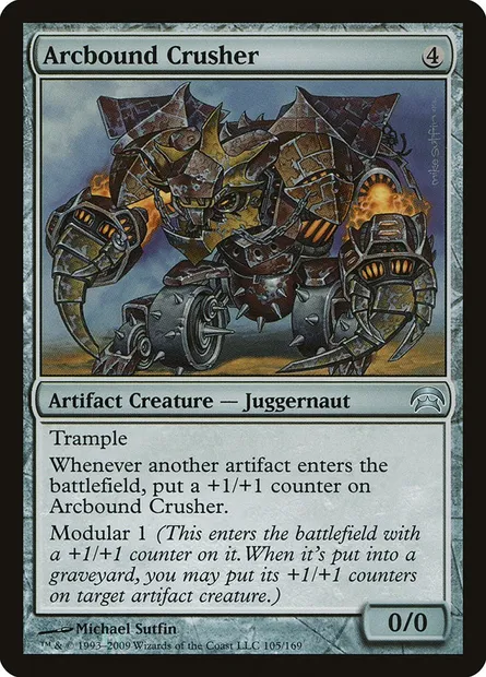 Arcbound Crusher, Magic card HOP 105 — Planechase set