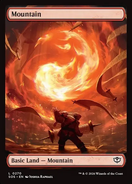 Mountain, Magic card SOS 270 — Secrets of Strixhaven set