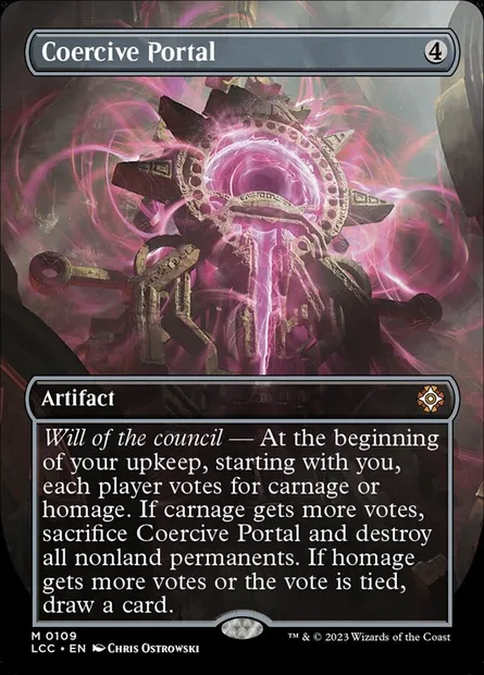 Coercive Portal, Magic card LCC 109 — The Lost Caverns of Ixalan Commander set