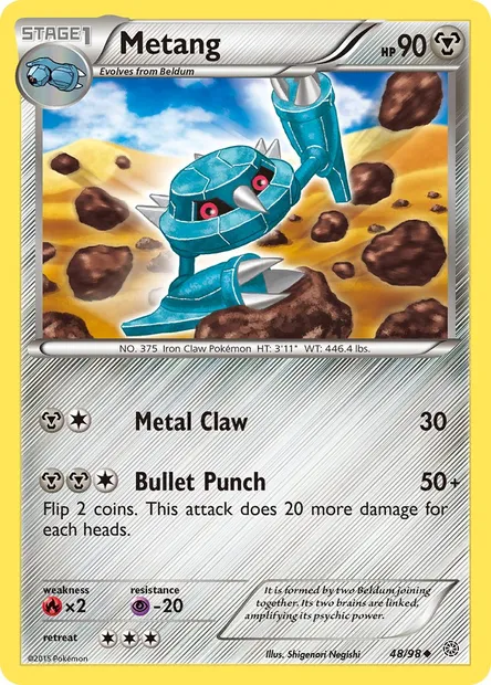 Metang, Pokémon card AOR 48 — Ancient Origins set