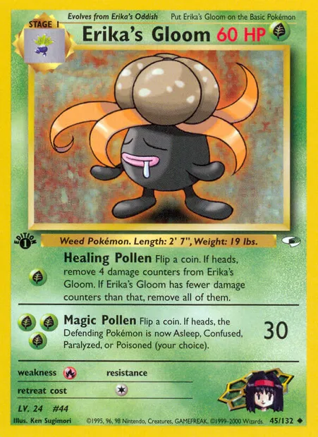 Ortide d'Erika, carte Pokémon GH 45 — extension Gym Heroes