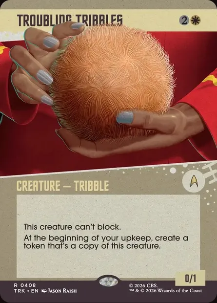 Troubling Tribbles, Magic card TRK 408 — Star Trek set